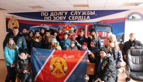 ДЮП в гостях у Специализированной пожарной части